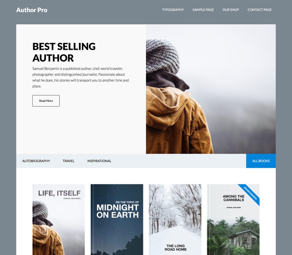 Author Pro woocommerce theme