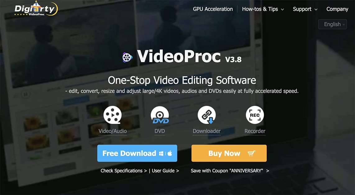 free VideoProc Converter 5.6